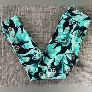 LuLaRoe Kids Disney Maleficent Villain Leggings Small/Medium Size 2-8 Snow White